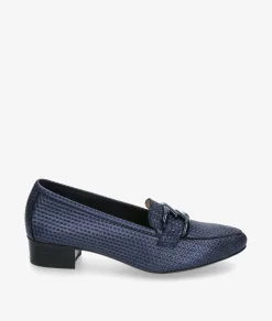 Mujer Kénnebec Mocasines*Mocasines 3972 ADORNO NUEVO en marino