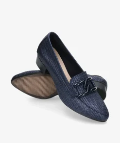 Mujer Kénnebec Mocasines*Mocasines 3972 ADORNO NUEVO en marino