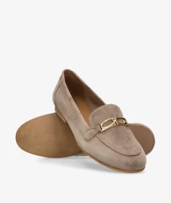 Mujer Kénnebec Mocasines*Mocasines 322 en ante taupe