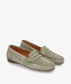 Mujer pabloochoa.shoes Mocasines*Mocasines 94239 en serraje kaki