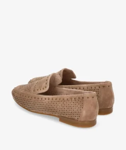 Mujer Stephen Allen Mocasines*Mocasines LAUR-24 1908-C490 en ante camel