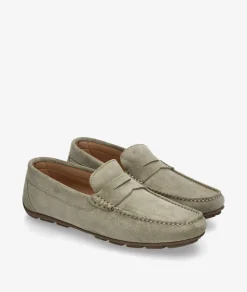 Hombre Traveris Mocasines|Zapatos Casual*Mocasines 33720 en serraje kaki