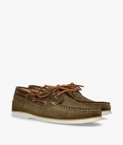 Hombre pabloochoa.shoes Zapatos Casual|Náuticos*Naúticos 202503 en serraje kaki