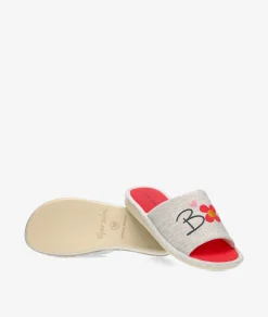 Mujer Garzón Zapatillas De Casa*pinky P416