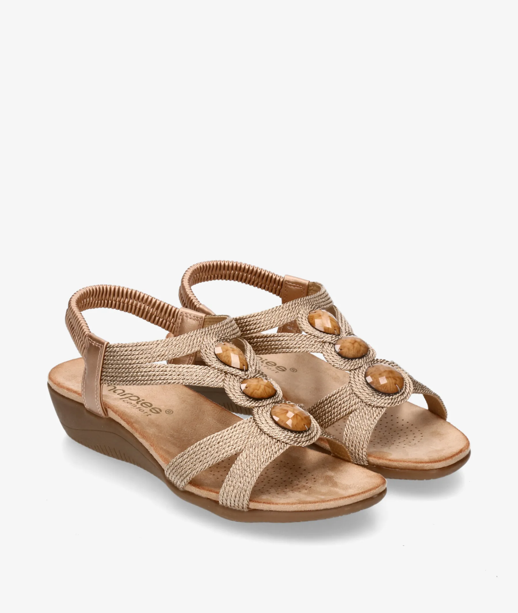 Mujer Amarpies Sandalias*Sandalias 26620 en bronce
