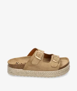 Mujer bloom&you Sandalias*Sandalias bloom&you NENUFAR DOBLE en serraje taupe