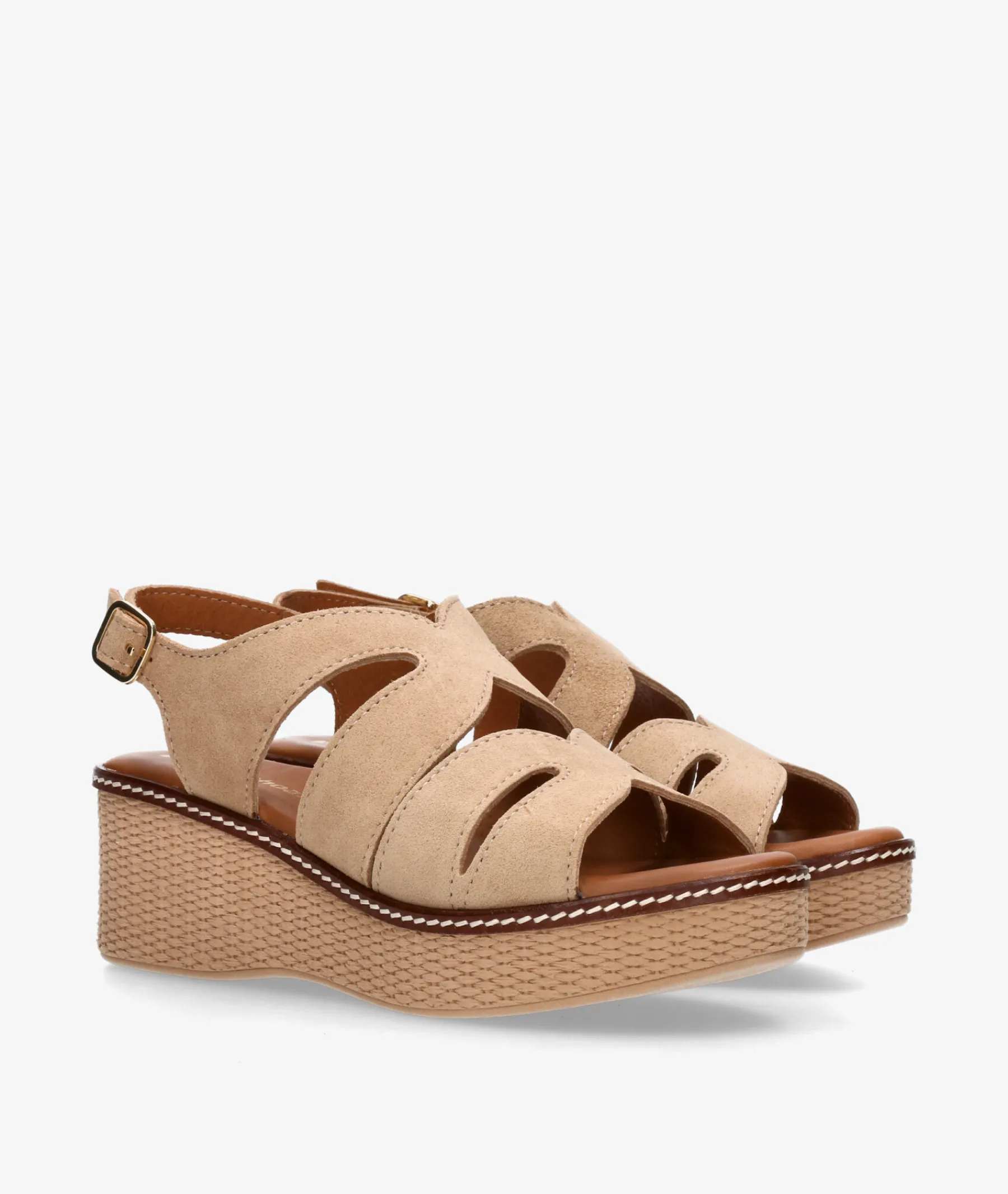Mujer pabloochoa.shoes Sandalias*Sandalias 2666 en serraje taupe
