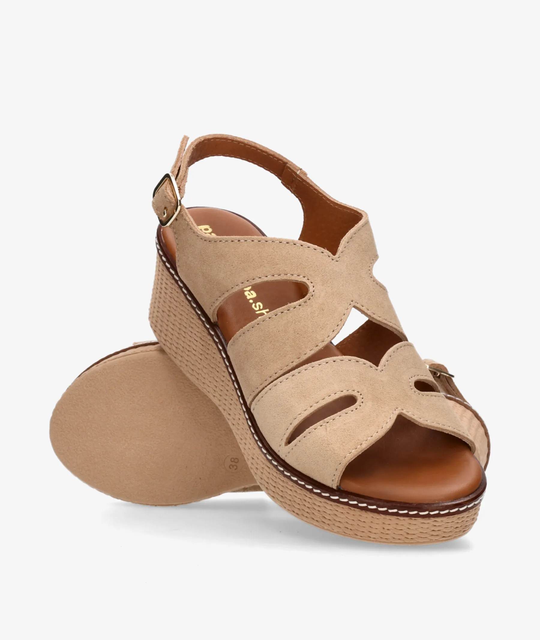 Mujer pabloochoa.shoes Sandalias*Sandalias 2666 en serraje taupe