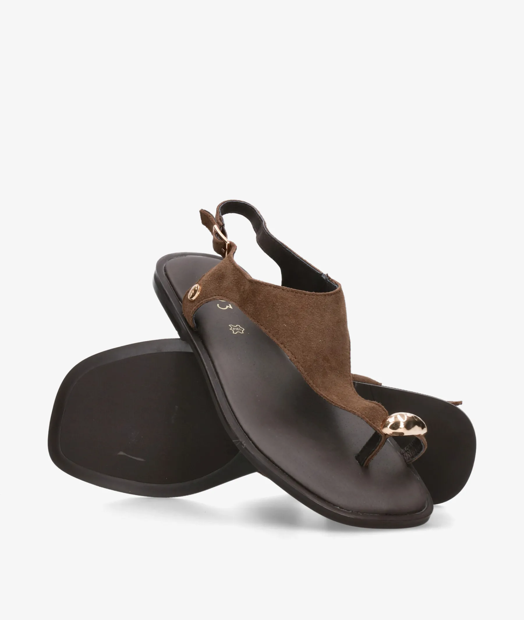 Mujer pabloochoa.shoes Sandalias*Sandalias SF1691 en ante marrón