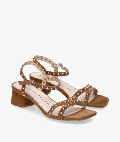 Mujer Stephen Allen Sandalias*Sandalias MAHA 40-2661L-3 en ante camel