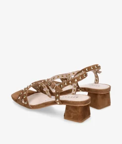 Mujer Stephen Allen Sandalias*Sandalias MAHA 40-2661L-3 en ante camel