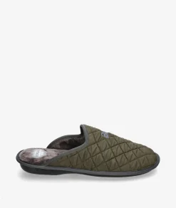 Hombre Bio Relax Zapatillas De Casa*Zapatillas de casa 1448 en caki