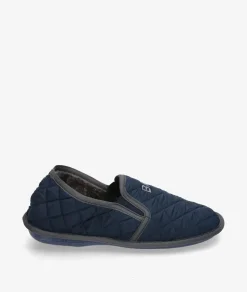 Hombre Bio Relax Zapatillas De Casa*Zapatillas de casa 1566 en marino