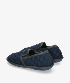 Hombre Bio Relax Zapatillas De Casa*Zapatillas de casa 1566 en marino