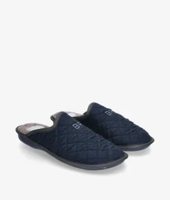 Hombre Bio Relax Zapatillas De Casa*Zapatillas de casa 1448 en marino