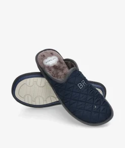 Hombre Bio Relax Zapatillas De Casa*Zapatillas de casa 1448 en marino