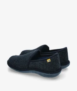 Hombre Nordikas Zapatillas De Casa*Zapatillas de casa 2631 en azul marino