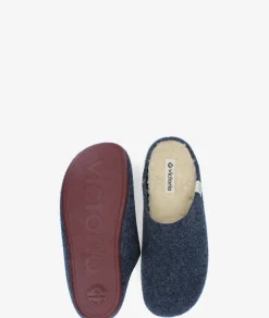 Hombre Victoria Zapatillas De Casa*Zapatillas de casa 1081100 en azul marino