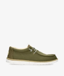 Hombre Dude Zapatos Casual*Zapatos casual WALLY MESH NEUTRALS en caki