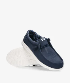 Hombre Dude Zapatos Casual*Zapatos casual WALLY STRETCH CANVAS en marino