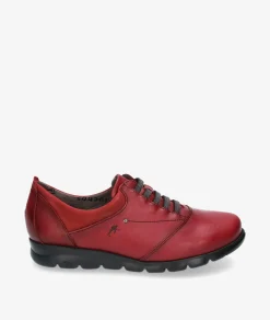 Mujer Fluchos Bluchers Y Zapatos Con Cordones*Zapatos confort F0354 en cereza