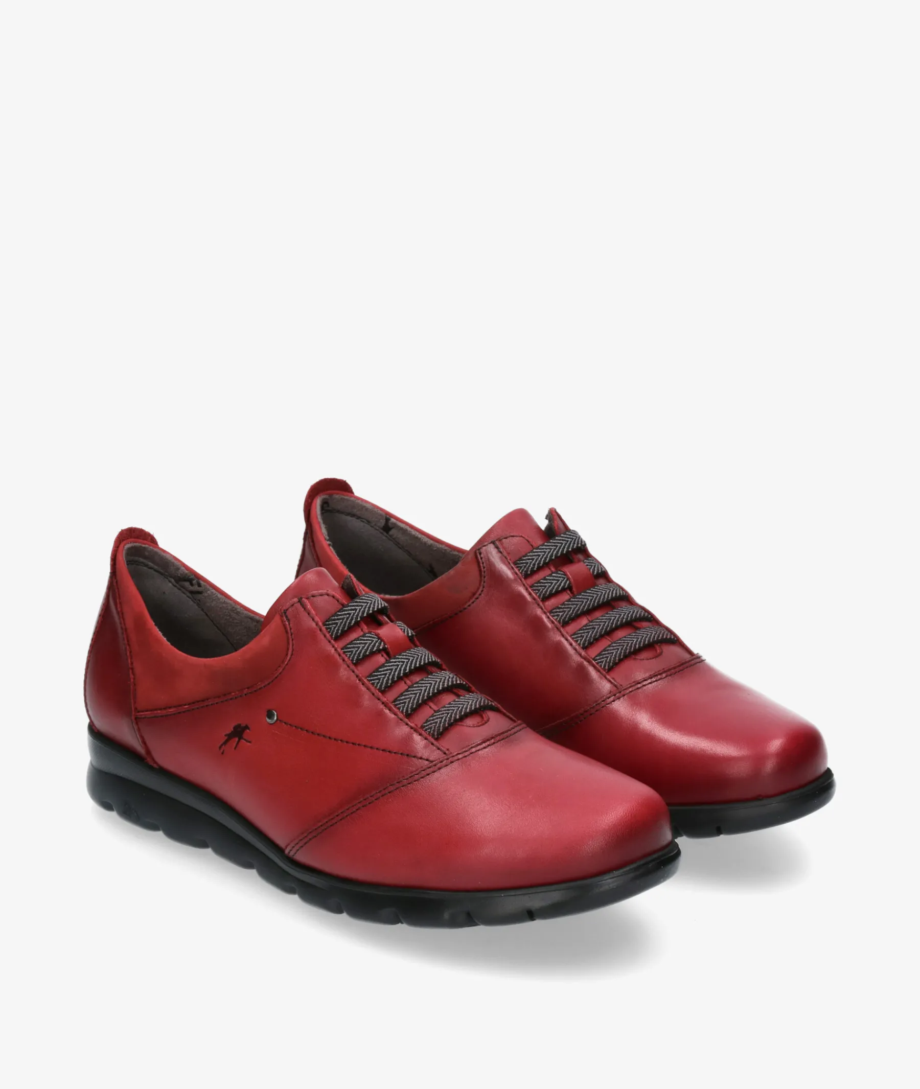 Mujer Fluchos Bluchers Y Zapatos Con Cordones*Zapatos confort F0354 en cereza