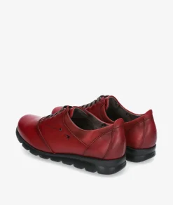 Mujer Fluchos Bluchers Y Zapatos Con Cordones*Zapatos confort F0354 en cereza