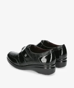 Mujer Pitillos Bluchers Y Zapatos Con Cordones*Zapatos confort 10025 en negro