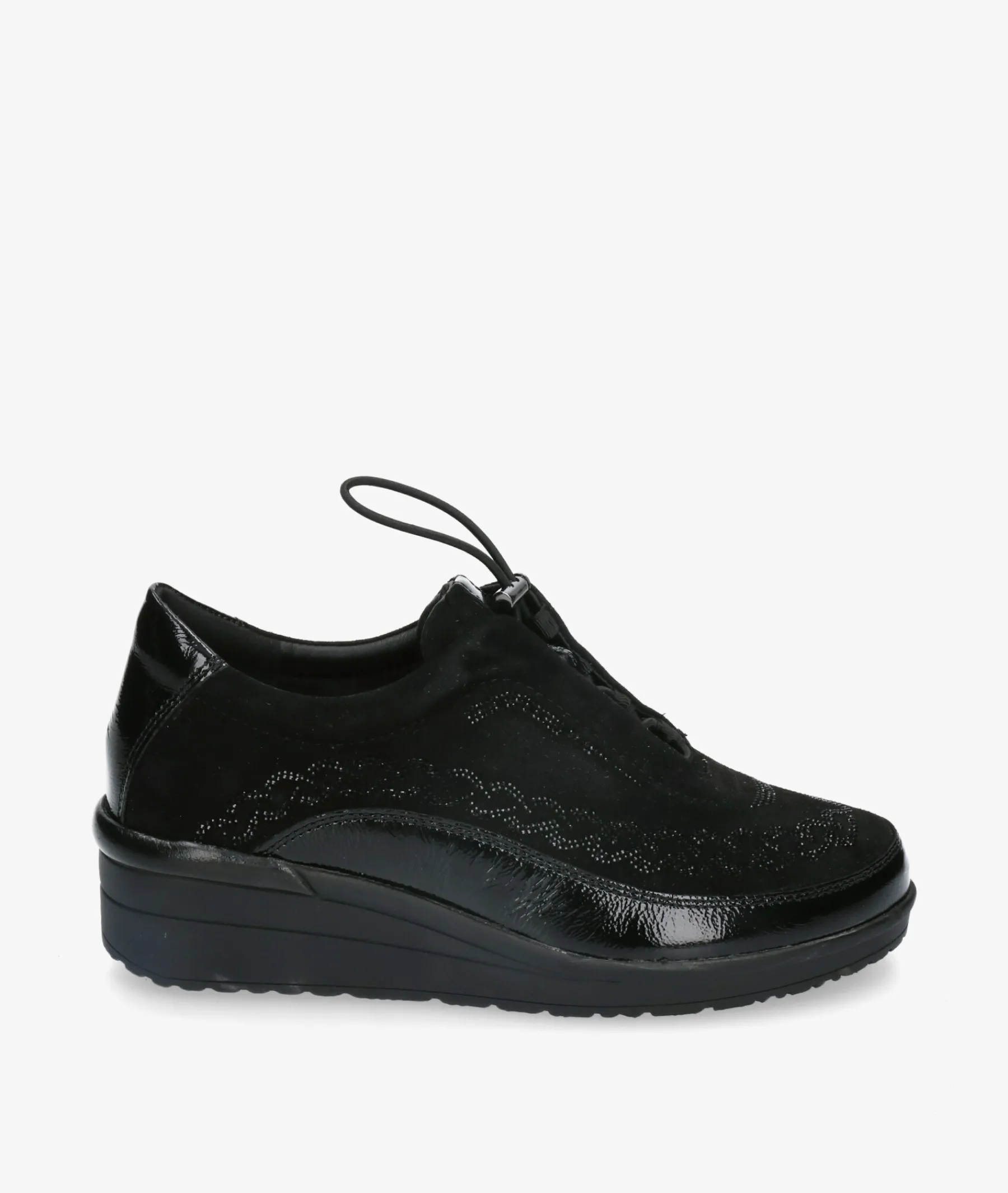 Mujer St Gallen Bluchers Y Zapatos Con Cordones*Zapatos confort St. Gallen ALIDA 22-10-20593 en negro