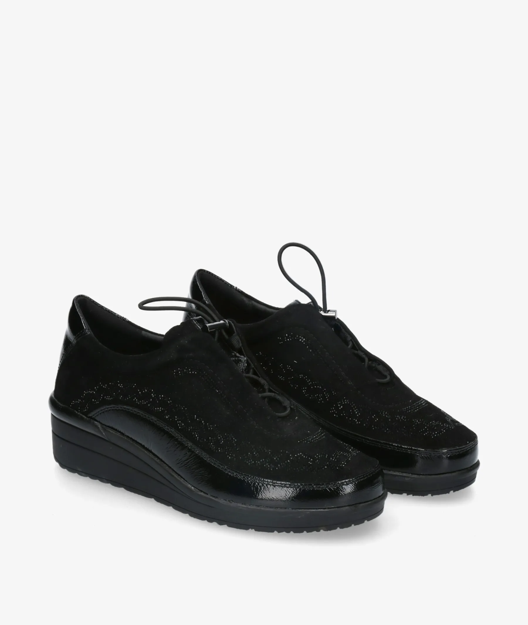 Mujer St Gallen Bluchers Y Zapatos Con Cordones*Zapatos confort St. Gallen ALIDA 22-10-20593 en negro