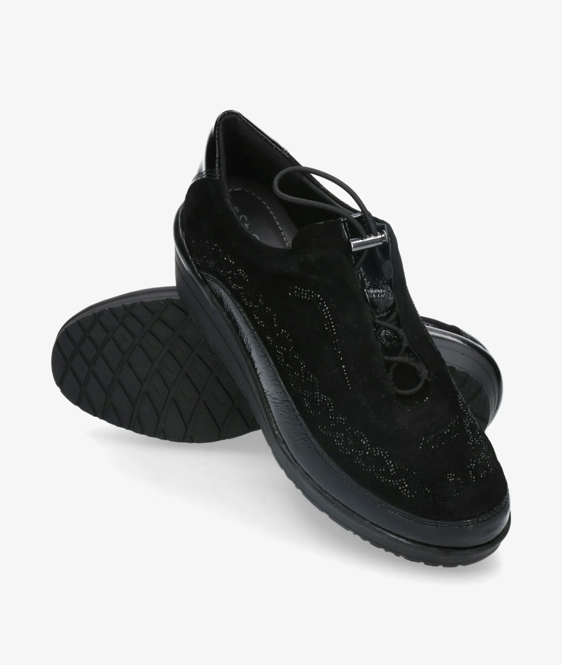 Mujer St Gallen Bluchers Y Zapatos Con Cordones*Zapatos confort St. Gallen ALIDA 22-10-20593 en negro