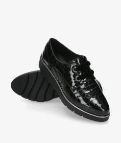 Mujer St Gallen Bluchers Y Zapatos Con Cordones*Zapatos confort St. Gallen ADELE 18-10-11727 en coco