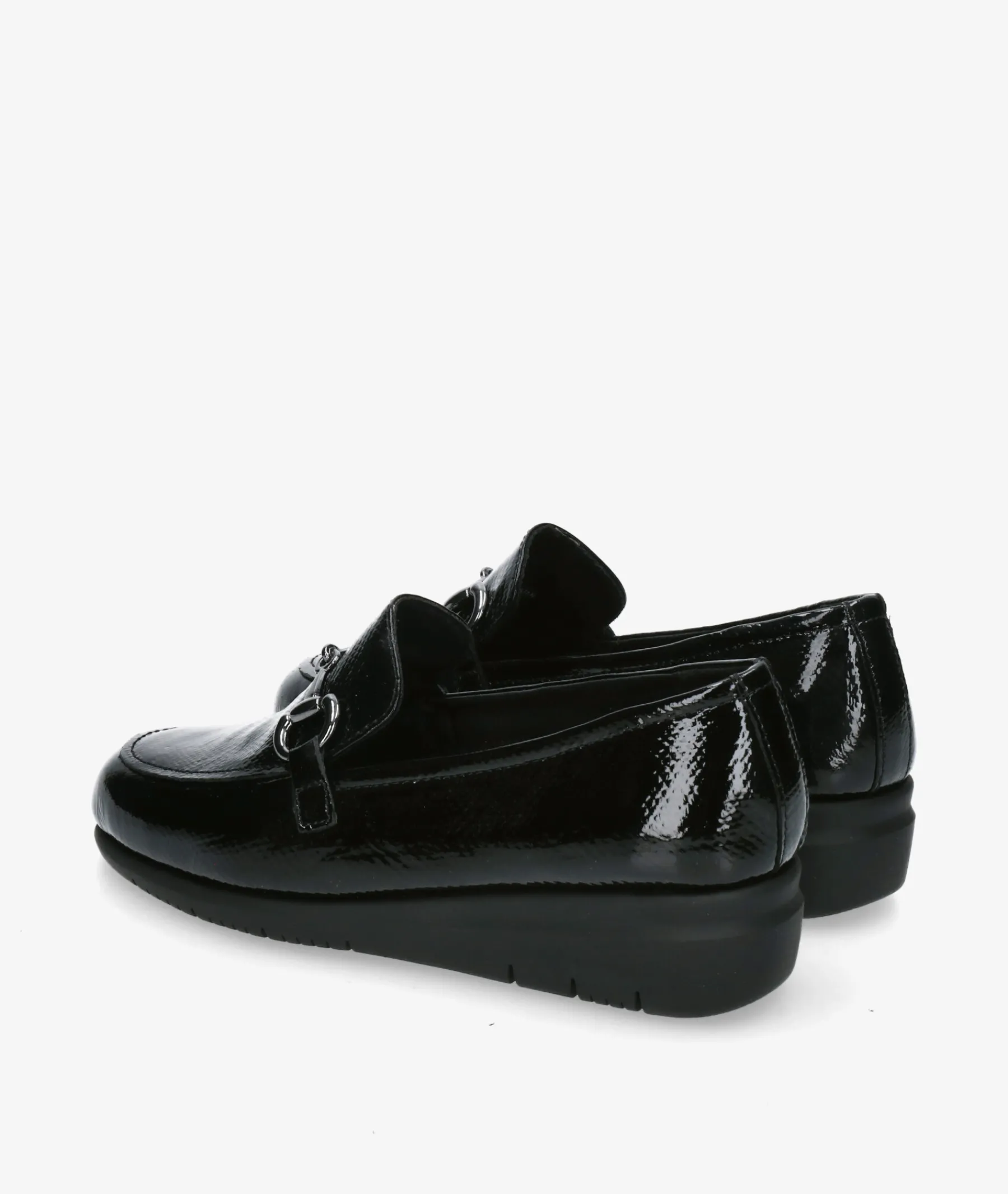Mujer St Gallen Mocasines*Zapatos confort St. Gallen ESTRIBI 23-05-21771 ART 19541 en charol negro
