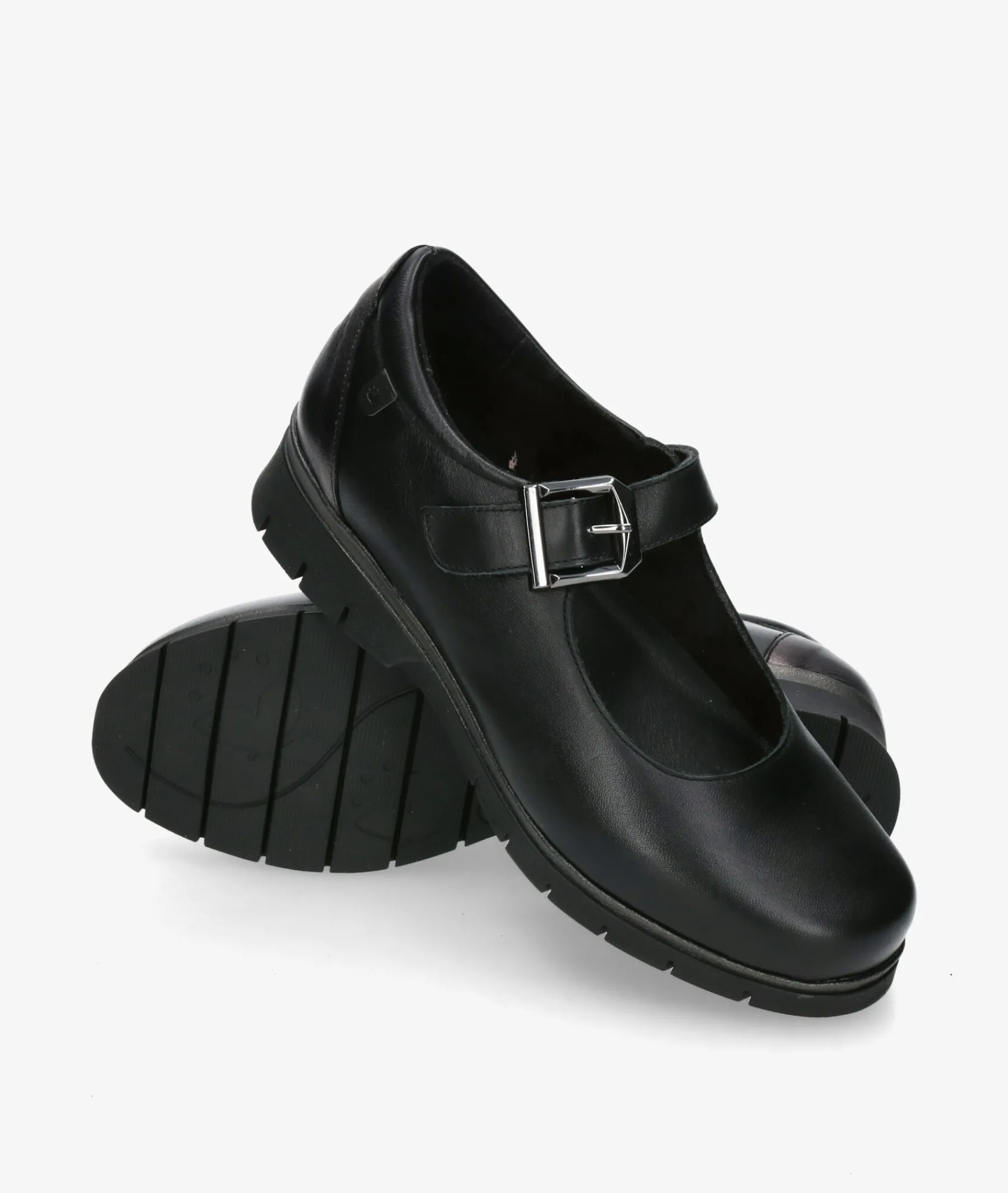 Mujer Valeria´s Merceditas*Zapatos confort 2386 en negro