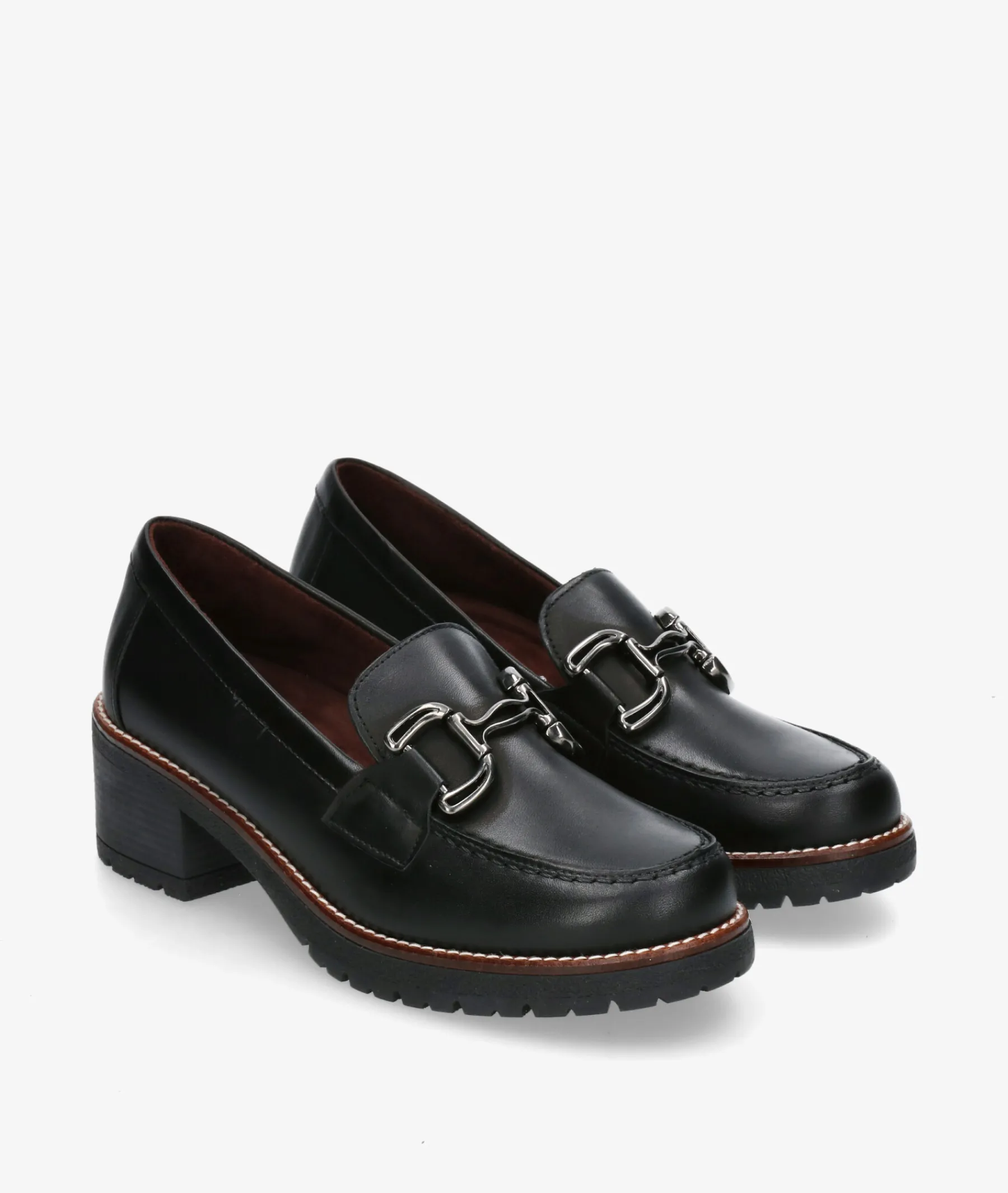 Mujer Blanco y negro Mocasines*Zapatos de tacón 20220 en