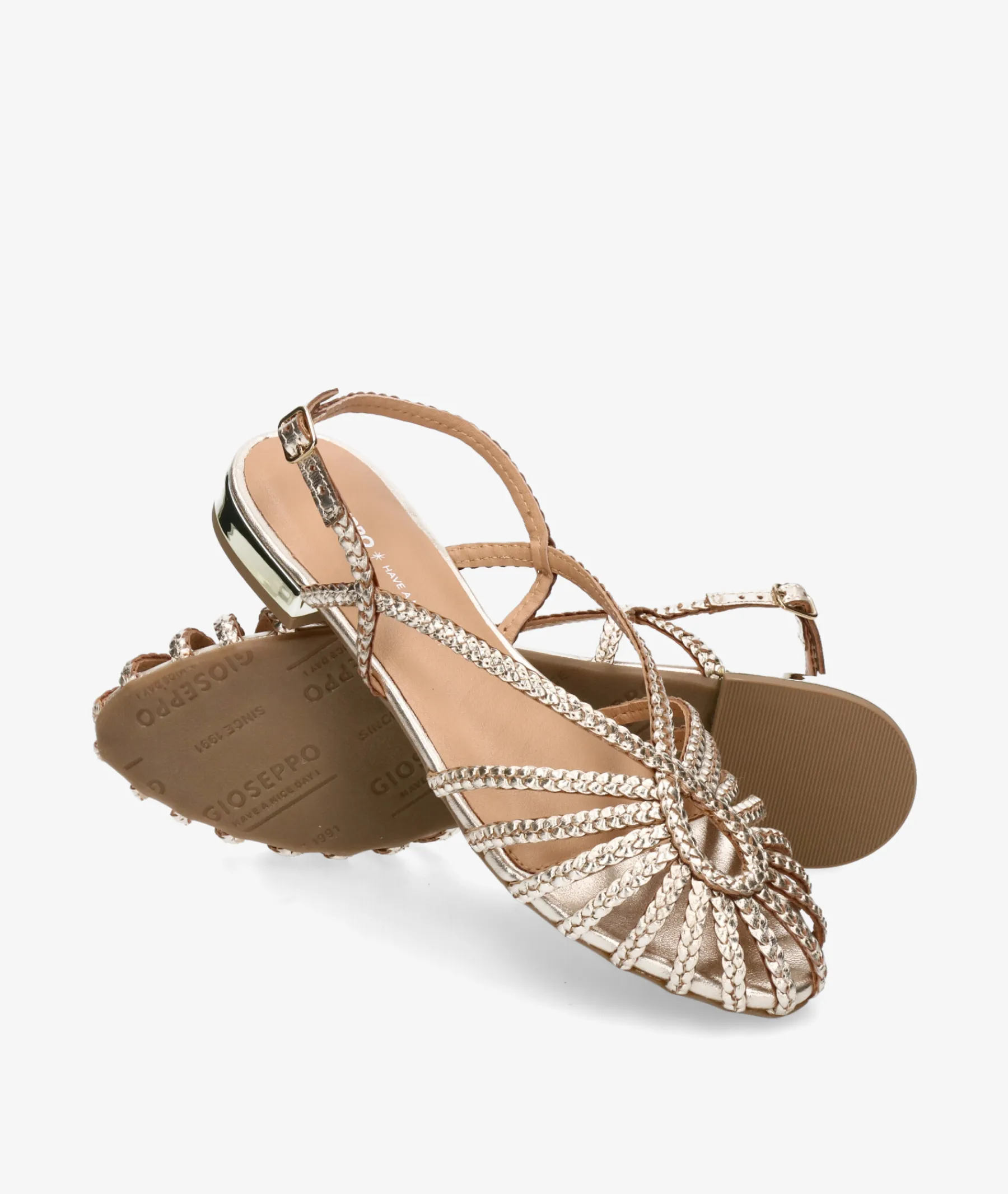 Mujer Gioseppo Bailarinas Y Slippers*Zapatos de vestir HINGHAM en oro