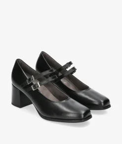 Mujer Pitillos Merceditas*Zapatos de vestir 10836 en negro