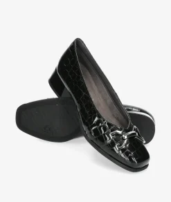 Mujer Pitillos Zapatos De Tacón*Zapatos de vestir 10113 en charol negro