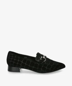 Mujer Stephen Allen Mocasines*Zapatos de vestir LAUR-11 K19123-55 en coco negro