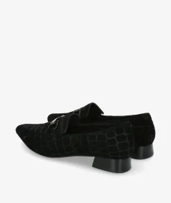 Mujer Stephen Allen Mocasines*Zapatos de vestir LAUR-11 K19123-55 en coco negro