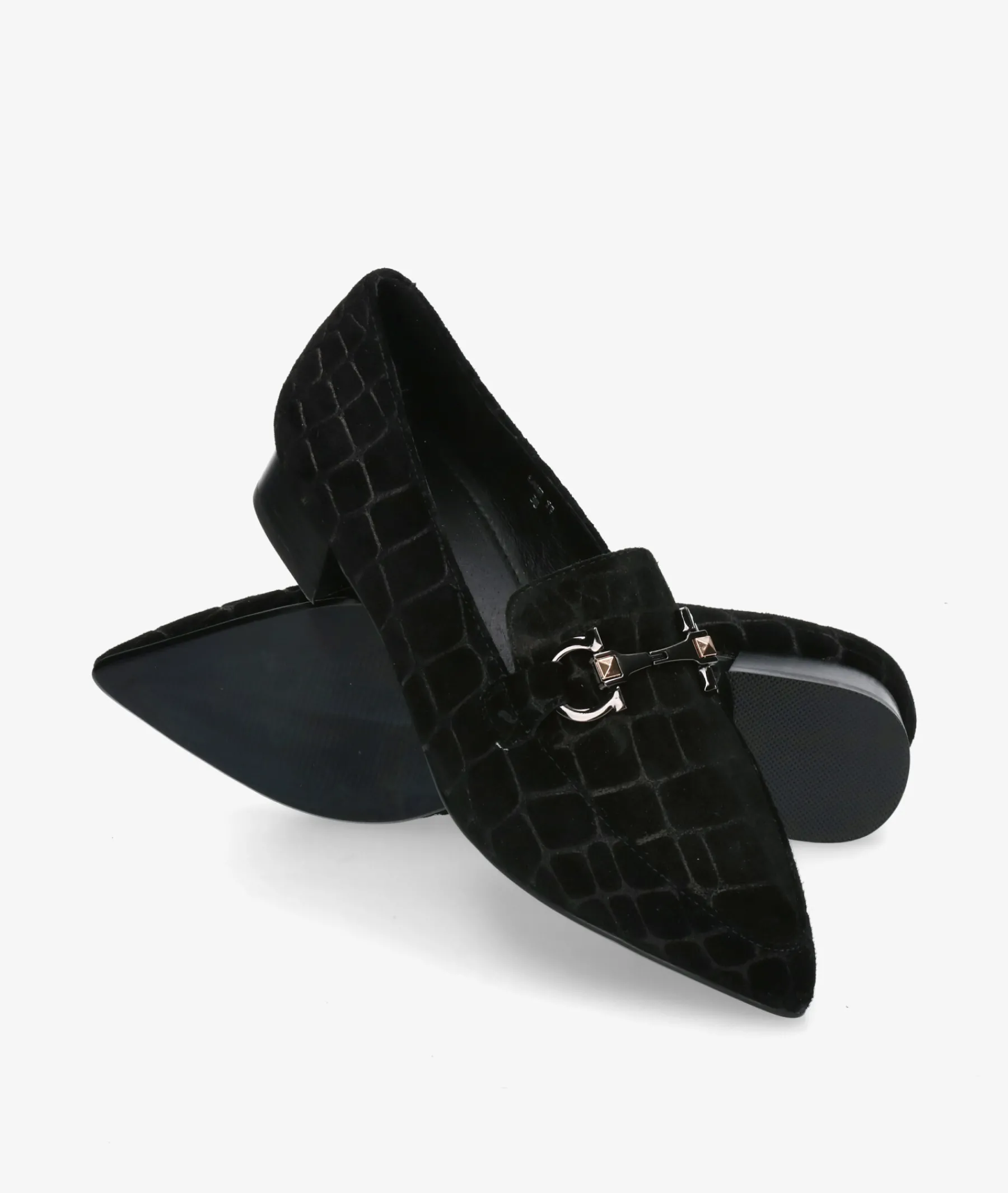 Mujer Stephen Allen Mocasines*Zapatos de vestir LAUR-11 K19123-55 en coco negro