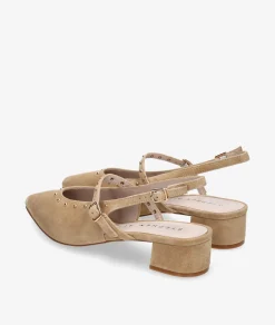 Mujer Stephen Allen Zapatos De Tacón|Merceditas*Zapatos de vestir LAUR-30 K1943-6 en ante camel