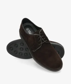 Hombre Traveris Zapatos Casual*Zapatos de vestir 28751 en serraje marrón