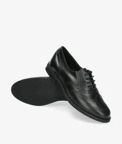 Mujer Funny Lola Bluchers Y Zapatos Con Cordones*Zapatos inglés 1109 en negro