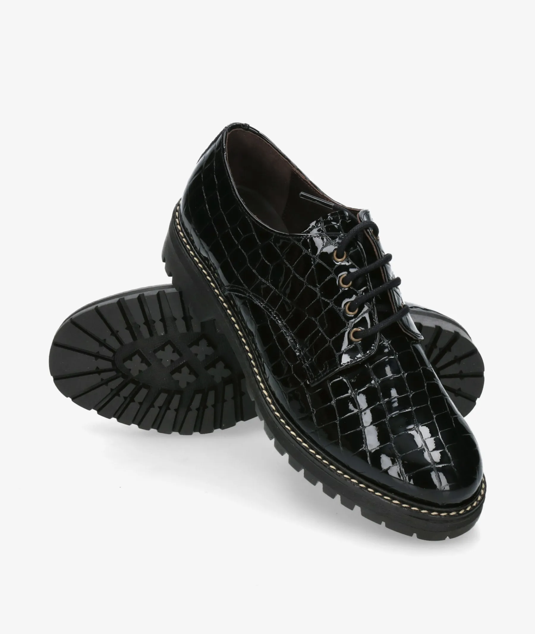 Mujer Kénnebec Bluchers Y Zapatos Con Cordones*Zapatos inglés 684 en charol
