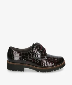 Mujer Pitillos Bluchers Y Zapatos Con Cordones*Zapatos inglés 10771 en charol