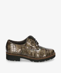 Mujer Pitillos Bluchers Y Zapatos Con Cordones*Zapatos inglés 10771 en charol