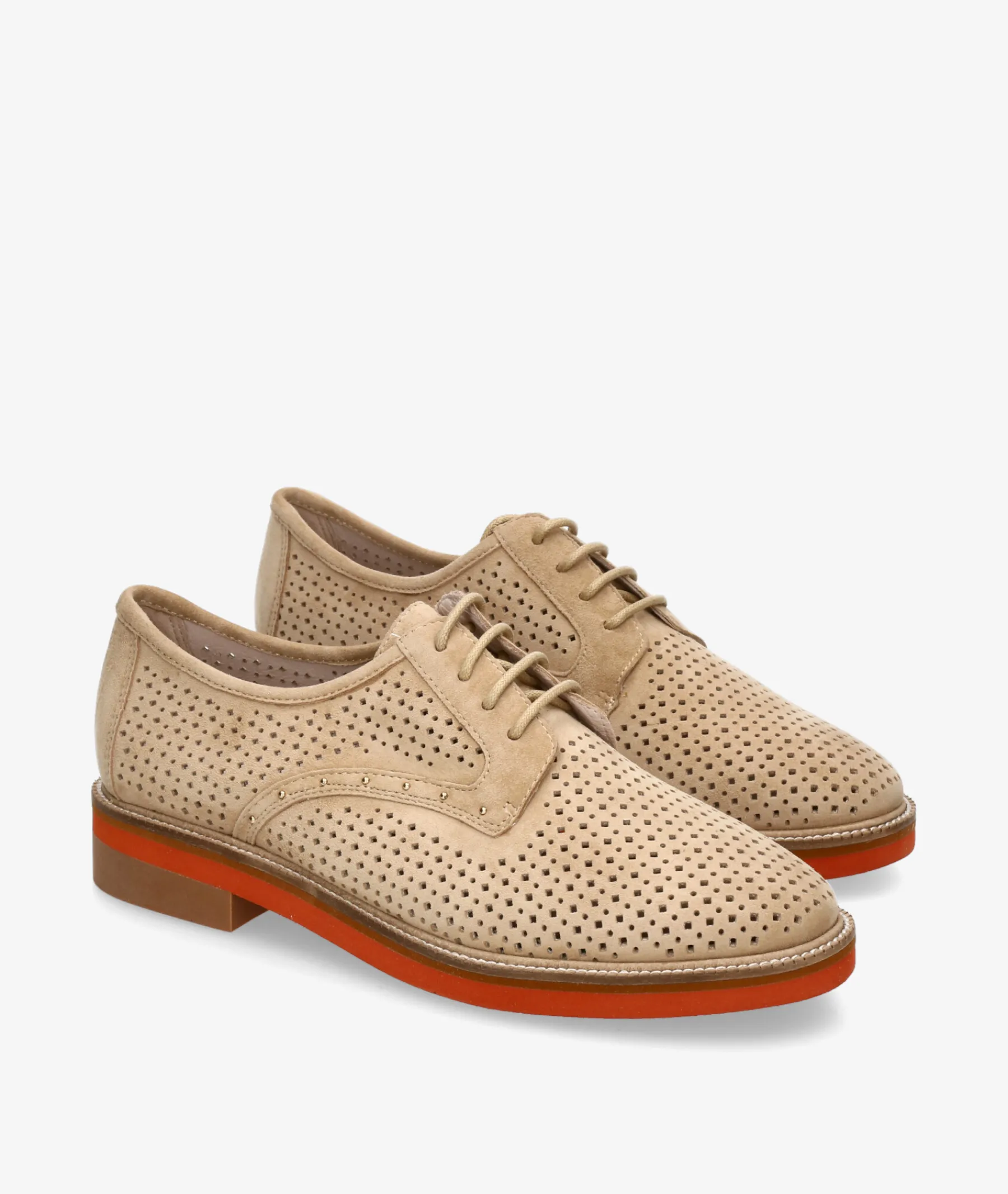 Mujer Stephen Allen Bluchers Y Zapatos Con Cordones*Zapatos inglés LAUR-27 2033-188 en ante camel