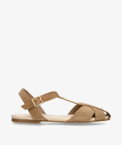 Mujer bloom&you Sandalias*Zapatos planos bloom&you CARMINA en serraje taupe
