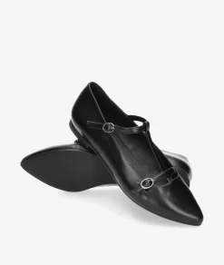 Mujer Bryan Merceditas*Zapatos planos 23532 en negro